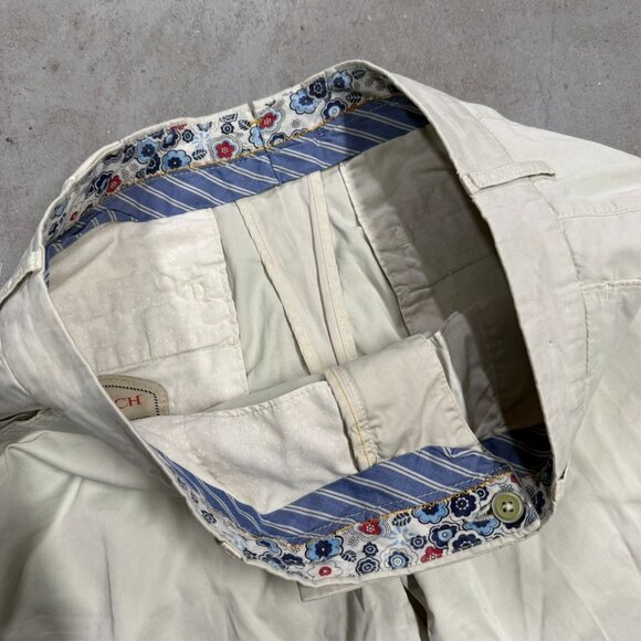 Berwich Chino Pants Soft Cotton Trousers Made in Italy Stretch Beige 34x29 - Picture 4 of 11